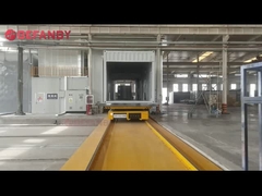 দীর্ঘ টেবিলের আকারের বৈদ্যুতিক ট্রান্সফার কার্ট, 20T ব্যাটারি চালিত রেল ট্রান্সফার ট্রলি