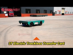 কারখানার বৈদ্যুতিক 3T ছাঁচ স্থানান্তর কার্ট,ফ্ল্যাটবেড স্টিয়ারেবল ট্র্যাকলেস ট্রান্সপোর্ট ট্রলি