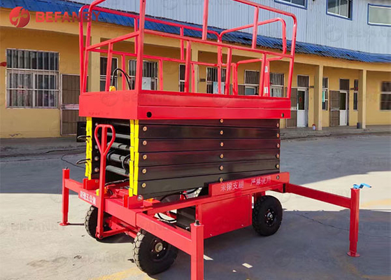 300 500 Kg Adjustable Traction Scissor Lift Platform
