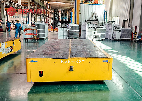 30 Ton Steerable Flexible Trackless Transfer Cart with Customized Load Capacity and High Strength Steel