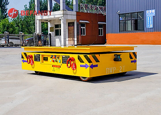 Steerable 2 Ton Capacity Trackless Transfer Cart With Remote Control