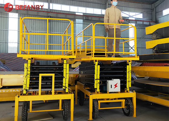 300 500 Kg Adjustable Traction Scissor Lift Platform