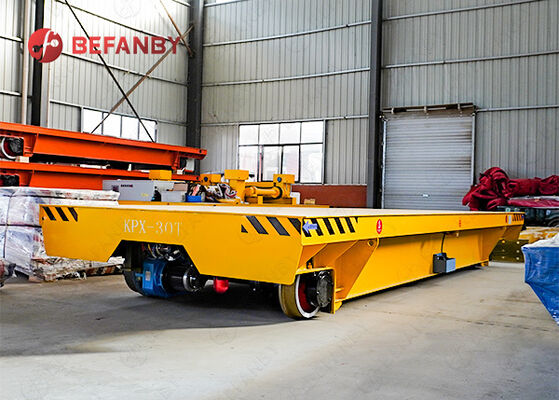 উপাদান হ্যান্ডলিং কারখানার জন্য 30T ব্যাটারি রেল ট্রান্সফার কার্ট