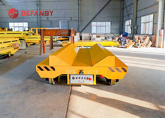 Battery Operated Rail Transfer Cart with Customizable Platform and 1-500T Load Capacity for Coil Handling