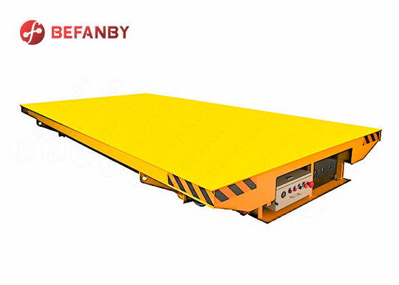 Battery Operated Rail Transfer Trolley with Customized Load Capacity and Steel Construction