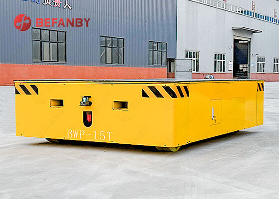 15T লোড ক্যাপাসিটি ট্র্যাকলেস ট্রান্সফার কার্ট PU হুইলস এবং ইন্ডাস্ট্রিয়াল ব্যবহারের জন্য রিমোট কন্ট্রোল সহ