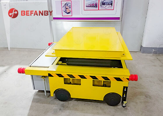 3 Ton Capacity Battery RGV Transfer Cart With Lift Control for Heavy Industry