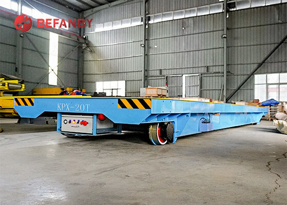 20 Tonne battery rail transfer trolley with customized Wheels