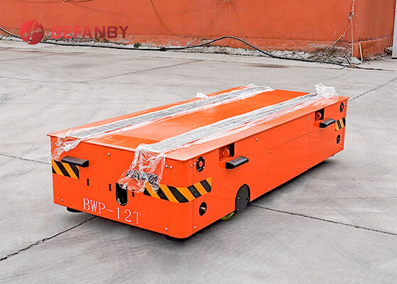 12 টন ব্যাটারি চালিত ট্র্যাকলেস ট্রান্সফার কার্ট শিল্প উপাদান হ্যান্ডলিং জন্য ওয়্যারলেস রিমোট কন্ট্রোল সঙ্গে