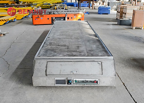 Custom Extended Size Sliding Contact Line Powered Rail Transfer Cart With 1-100T Load Capacity