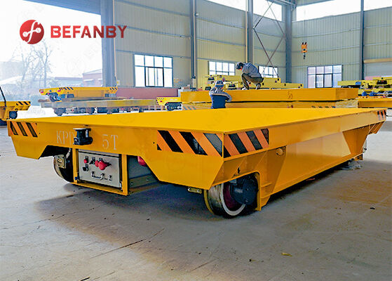 Heavy Duty 5 Tonne Transfer Carts With Low Voltage Rail Power Supply