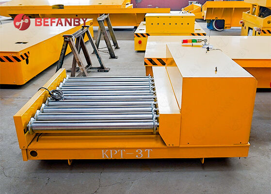 Environmental Rail Transfer Cart With Roller Conveyor
