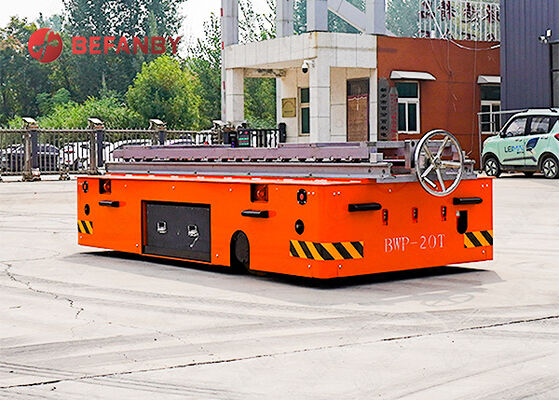 CE Certificated 20 Ton Trackess Transfer Cart With Chain-conveyor Transport